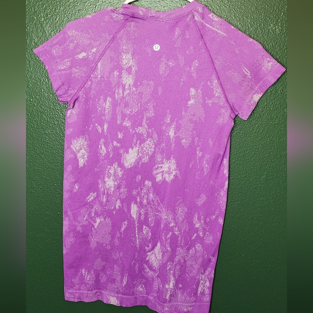 Lululemon Athletica Kids Splatter Purple Tee